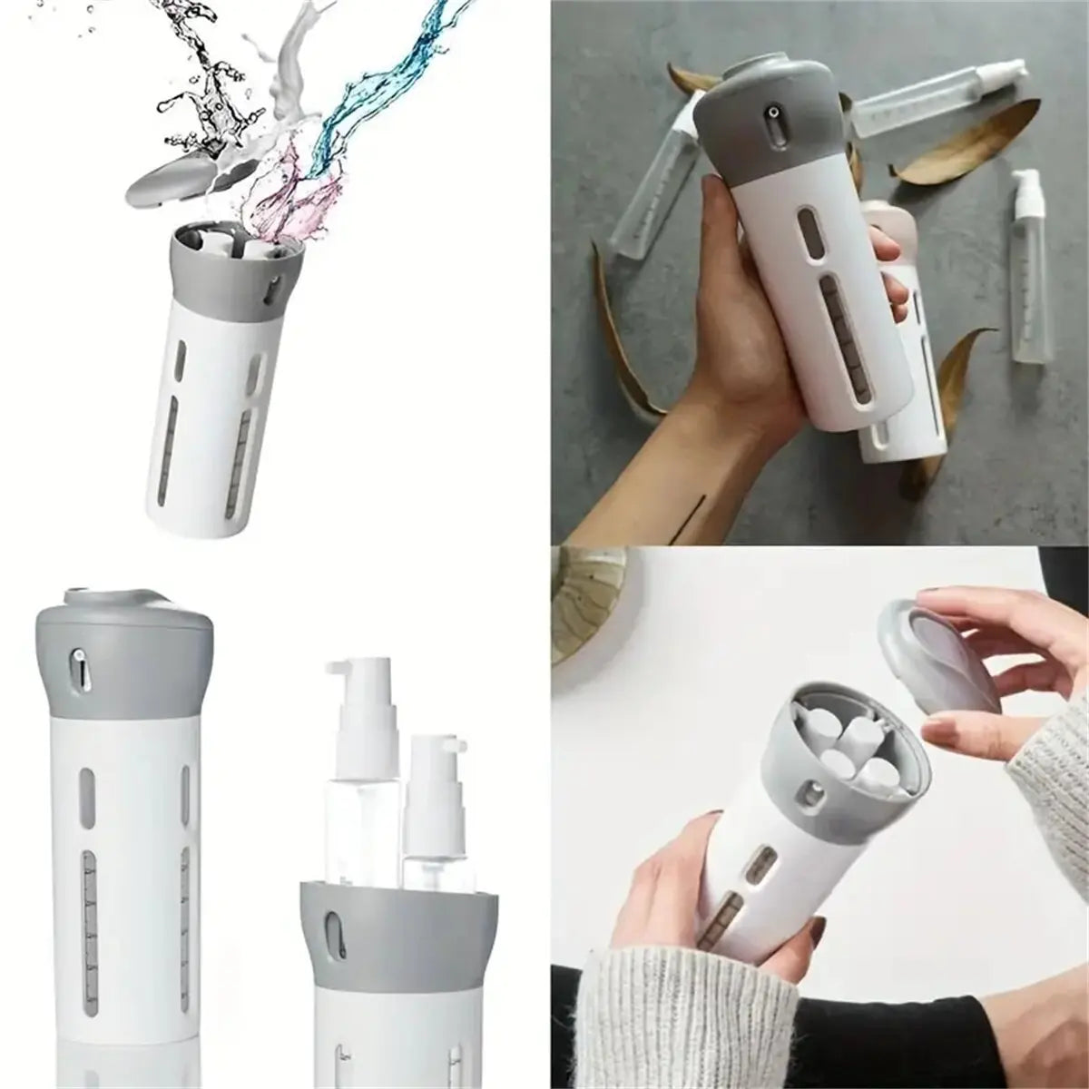 Portable Travel Liquid Dispenser Bottle