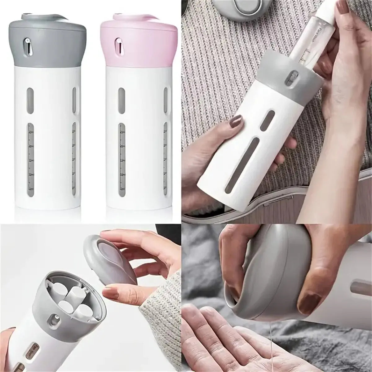 Portable Travel Liquid Dispenser Bottle